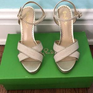 LILLY PULITZER ABBY WEDGE!!
